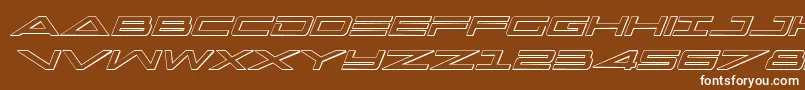 Capella3Dital Font – White Fonts on Brown Background