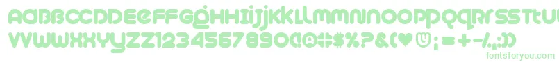 Шрифт Plush – зелёные шрифты