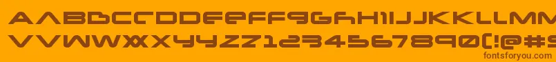 fuente Newmarsexpand – Fuentes Marrones Sobre Fondo Naranja