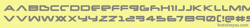 Newmarsexpand Font – Gray Fonts on Yellow Background