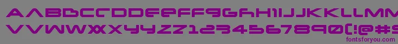 Newmarsexpand Font – Purple Fonts on Gray Background