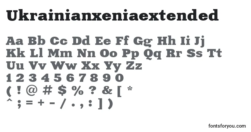 Ukrainianxeniaextendedフォント–アルファベット、数字、特殊文字