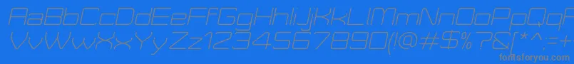 More about MoveXLightItalicDemo Font MoveXLightItalicDemo Font – Gray Fonts on Blue Background