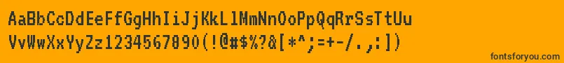 Подробнее о шрифте Vt323Regular Шрифт Vt323Regular – чёрные шрифты на оранжевом фоне
