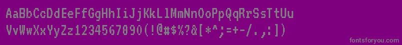 fuente Vt323Regular – Fuentes Grises Sobre Fondo Morado