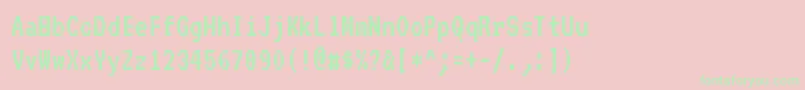 Vt323Regular Font – Green Fonts on Pink Background