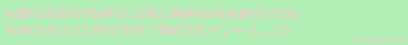 Vt323Regular Font – Pink Fonts on Green Background