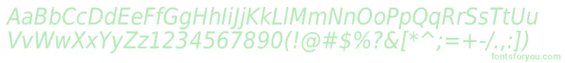 DejavuSansCondensedOblique Font – Green Fonts