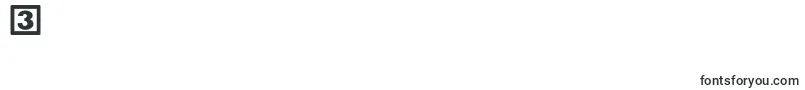 Chockablocknf Font – Fonts for Digit 3