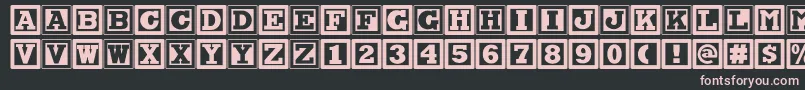 Chockablocknf Font – Pink Fonts on Black Background