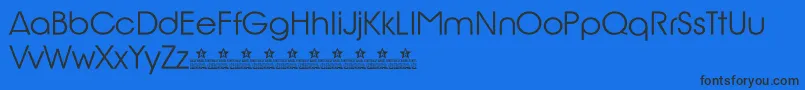 BillyArgelRioGlamourPersonalUse Font – Black Fonts on Blue Background