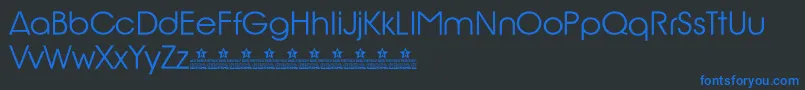 BillyArgelRioGlamourPersonalUse Font – Blue Fonts on Black Background
