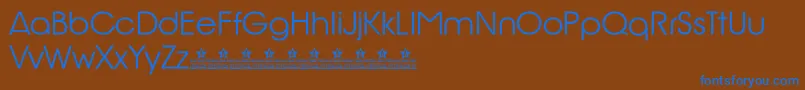 Шрифт BillyArgelRioGlamourPersonalUse – синие шрифты на коричневом фоне