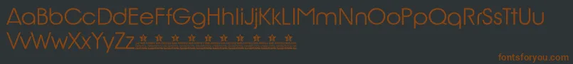 BillyArgelRioGlamourPersonalUse Font – Brown Fonts on Black Background