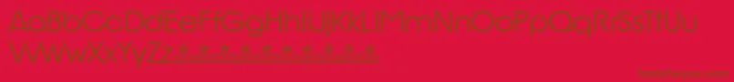 BillyArgelRioGlamourPersonalUse-fontti – ruskeat fontit punaisella taustalla