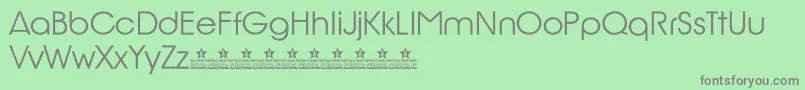 BillyArgelRioGlamourPersonalUse-fontti – harmaat kirjasimet vihreällä taustalla