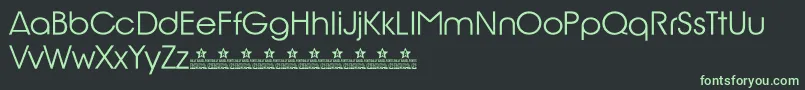 BillyArgelRioGlamourPersonalUse-fontti – vihreät fontit mustalla taustalla