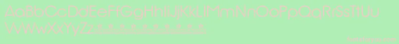 BillyArgelRioGlamourPersonalUse-fontti – vaaleanpunaiset fontit vihreällä taustalla