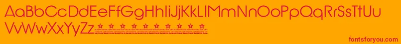 BillyArgelRioGlamourPersonalUse Font – Red Fonts on Orange Background