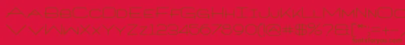 Artlookinonetype Font – Brown Fonts on Red Background