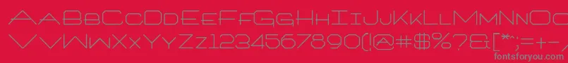 fuente Artlookinonetype – Fuentes Grises Sobre Fondo Rojo