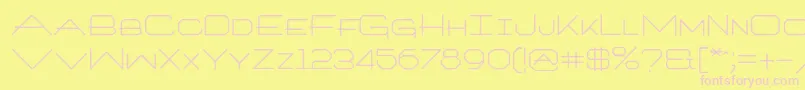 Artlookinonetype Font – Pink Fonts on Yellow Background