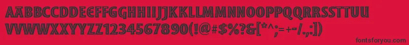 MoonglowBoldcond Font – Black Fonts on Red Background