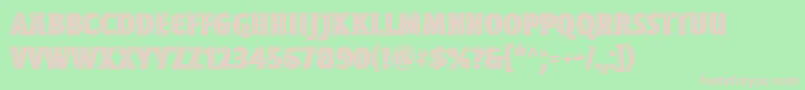 MoonglowBoldcond Font – Pink Fonts on Green Background