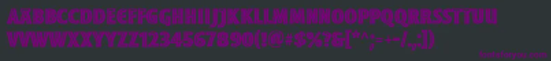 MoonglowBoldcond Font – Purple Fonts on Black Background