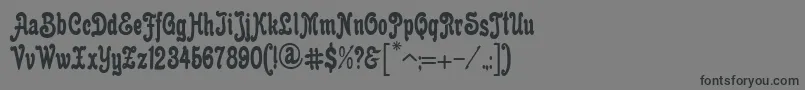 フォントAnfisaGrotesk – 黒い文字の灰色の背景