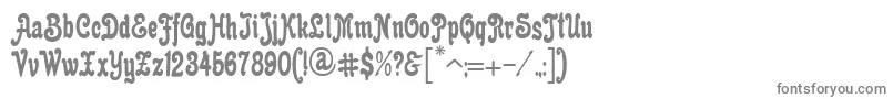 AnfisaGrotesk-fontti – harmaat kirjasimet valkoisella taustalla