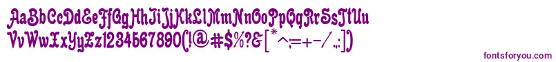 AnfisaGrotesk Font – Purple Fonts on White Background