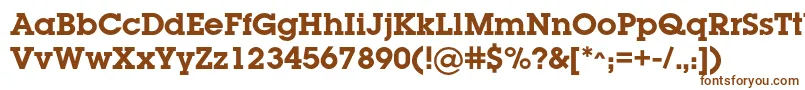 Шрифт LugabookcBold – коричневые шрифты на белом фоне