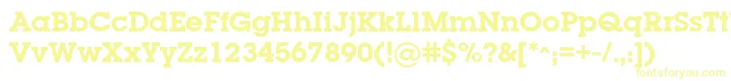 Шрифт LugabookcBold – жёлтые шрифты