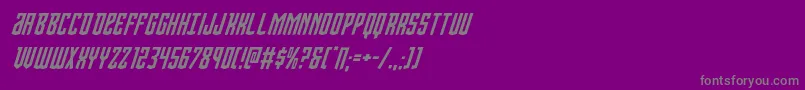 Viceroyital Font – Gray Fonts on Purple Background