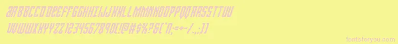 Viceroyital Font – Pink Fonts on Yellow Background