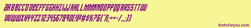 Weitere Informationen zur Viceroyital-Schriftart Viceroyital-Schriftart – Violette Schriften auf gelbem Hintergrund