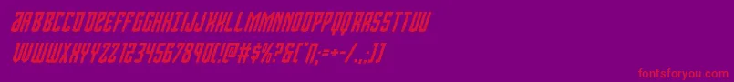 Viceroyital Font – Red Fonts on Purple Background