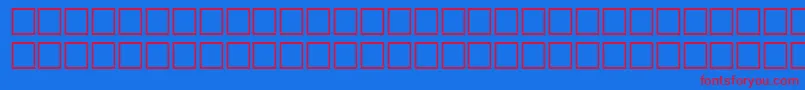 Alawi340-fontti – punaiset fontit sinisellä taustalla