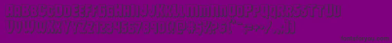 Deathblood3D Font – Black Fonts on Purple Background