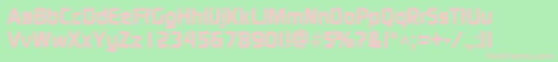 ModaerneheavyRegular Font – Pink Fonts on Green Background