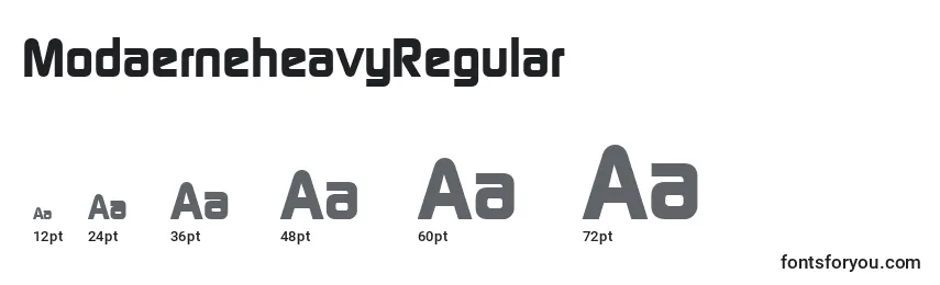 ModaerneheavyRegular Font Sizes