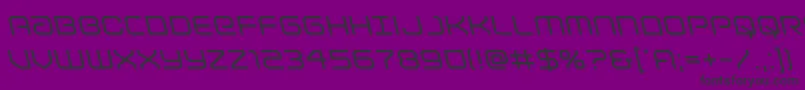 Lightbrigadeleft Font – Black Fonts on Purple Background