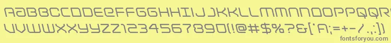 Lightbrigadeleft Font – Gray Fonts on Yellow Background