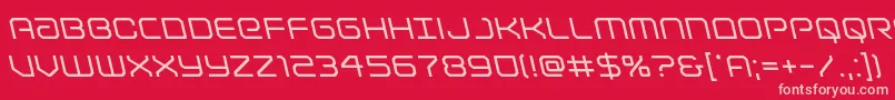 Lightbrigadeleft Font – Pink Fonts on Red Background