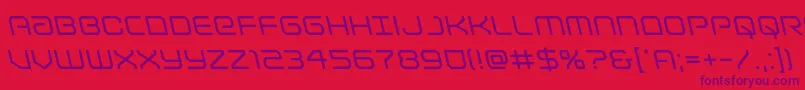 Lightbrigadeleft Font – Purple Fonts on Red Background