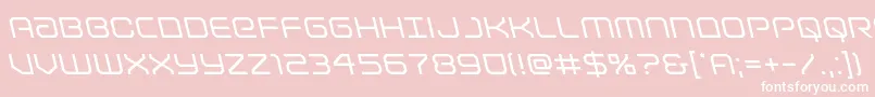 Lightbrigadeleft Font – White Fonts on Pink Background