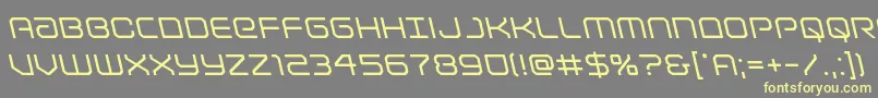 Lightbrigadeleft Font – Yellow Fonts on Gray Background
