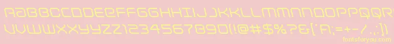 Lightbrigadeleft Font – Yellow Fonts on Pink Background