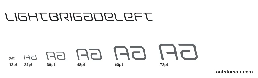 Lightbrigadeleft Font Sizes